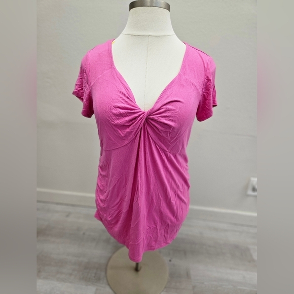 INGRID & ISABEL Short Sleeve Twist Front Maternity Top XXL - Picture 2 of 7